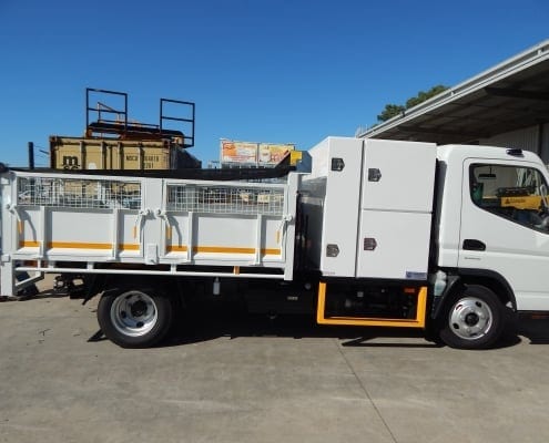 Hort Tipper with Boxes and Tarp