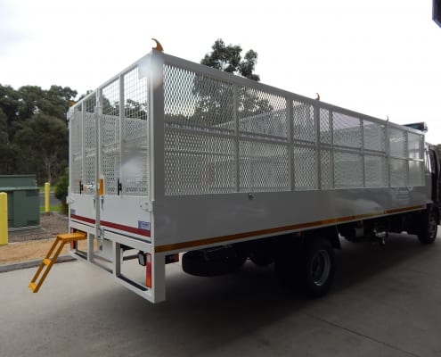 Cage tipper body w/ side tailgate
